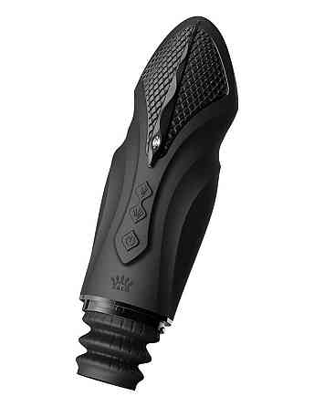 Компактна смарт секс-машина Zalo – Sesh Obsidian Black, 2 насадки, пульт ДК, кристал Swarovski Sex Aura Київ