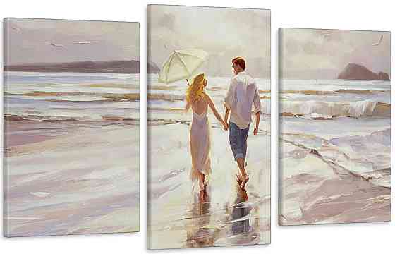 Модульна картина у вітальню/ спальню Закоханна пара Art-518_3 Київ