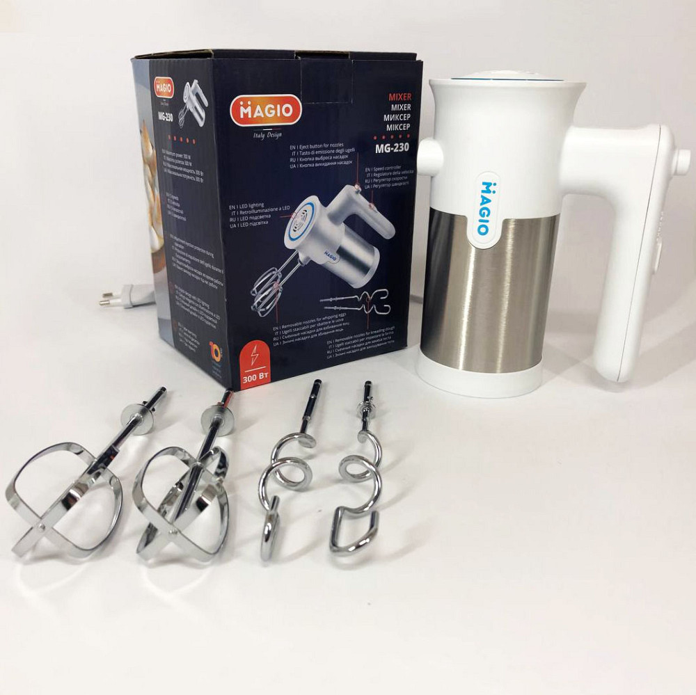 Міксер кухонний професійний Magio MG-230, Кухонний ручний міксер хороший Кращий ручний OB-54 Львів - фото 6