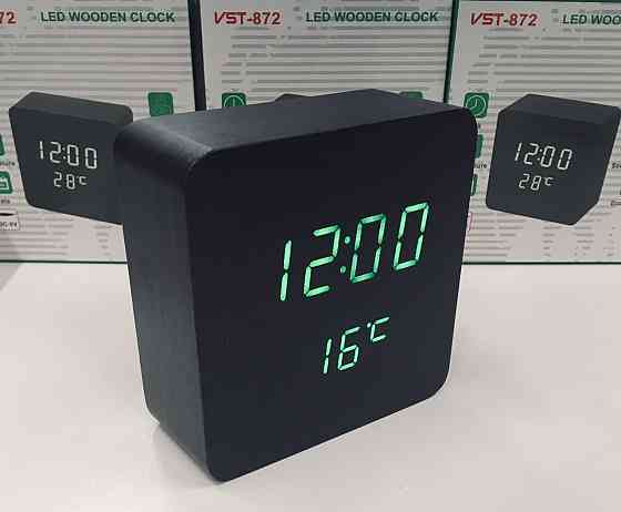 Настільний годинник від мережі +батарейка VST-872/6995 (80 шт./ясть) Київ