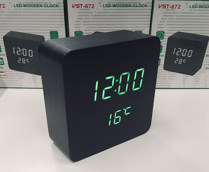 Настільний годинник від мережі +батарейка VST-872/6995 (80 шт./ясть) Київ - фото 2