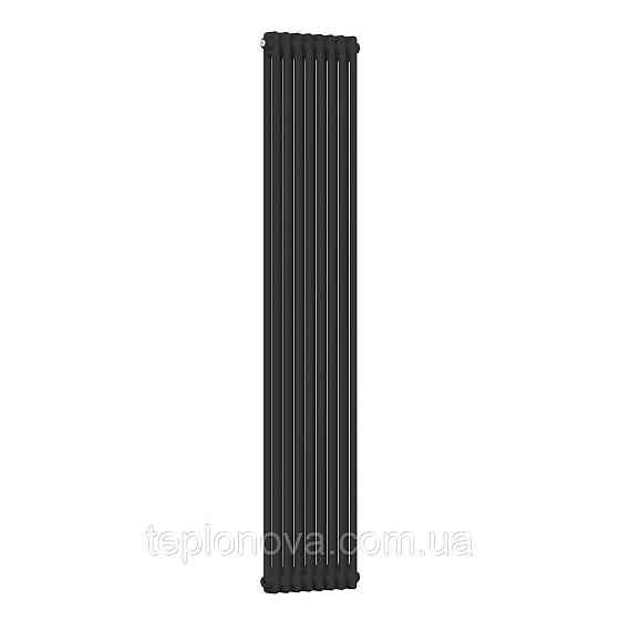 Вертикальний радіатор Calidum 2-8 380х1800, anticor, чорний муар Чернівці