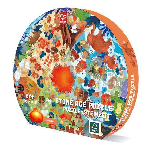 Пазл круглий Hape Кам'яний вік 100 ел. (E1638) Харьков - изображение 2