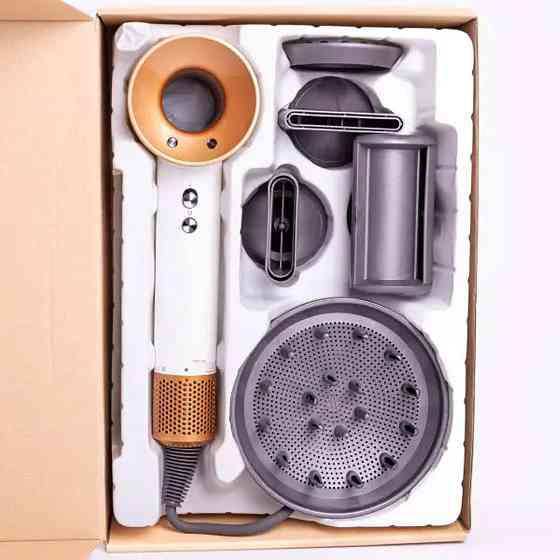 Фен стайлер для волосся 5 в 1 Supersonic Premium 1600 Вт 5 насадок 3 режими швидкості Білий PH770W Київ