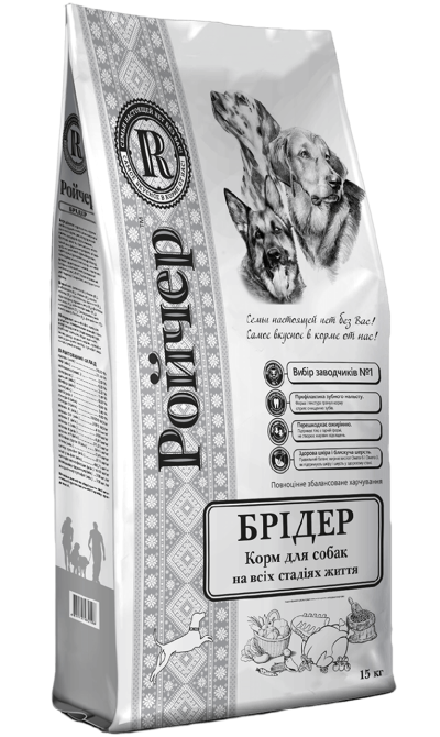 Сухой корм Ройчер Бридер для собак 15 кг Винница - изображение 1