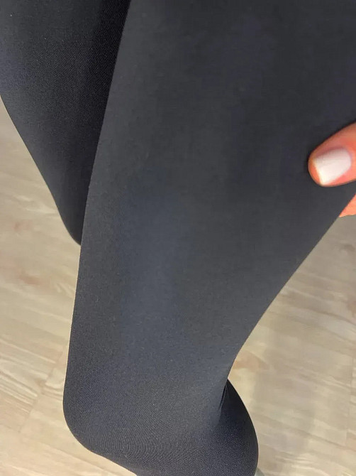 Лосины женские Oysho 0124 большие размеры 2XL–6XL NanoFit широкий пояс черные, черный, 6XL Киев - изображение 8