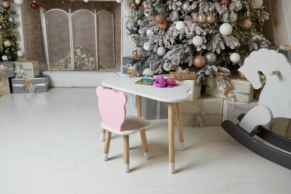 Дитячий столик Хмара та стільчик Ведмедик рожевий Вінниця - фото 10