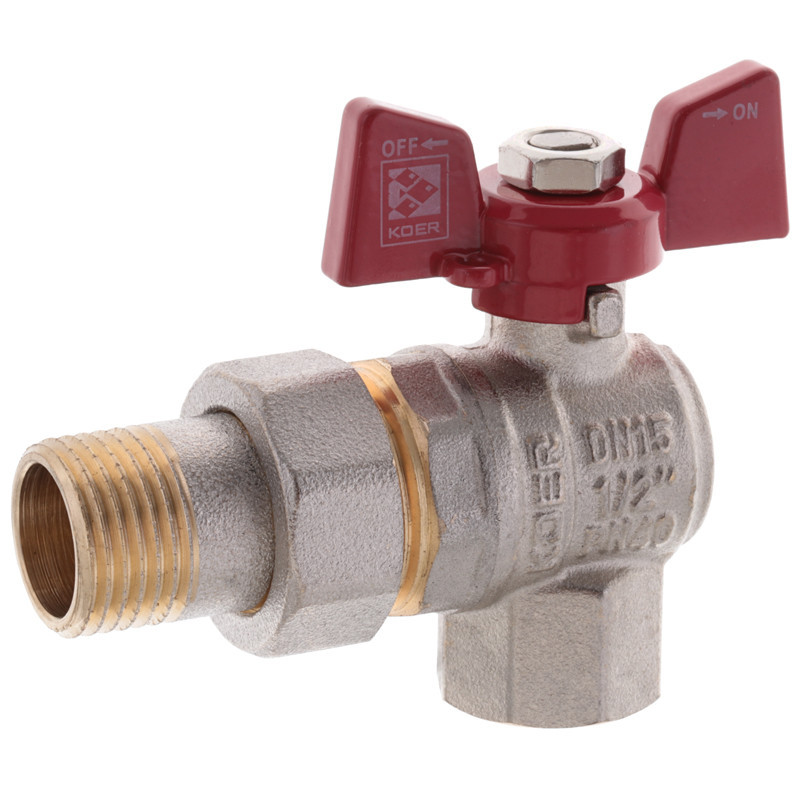 Кран з американкою 1/2" (Koer KR.228) кутовий (KR0016) Київ - фото 3