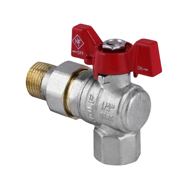 Кран кульовий з американкою кутовий 1/2" ГШМ (NF.941) Nolf (NF2964) Київ - фото 1