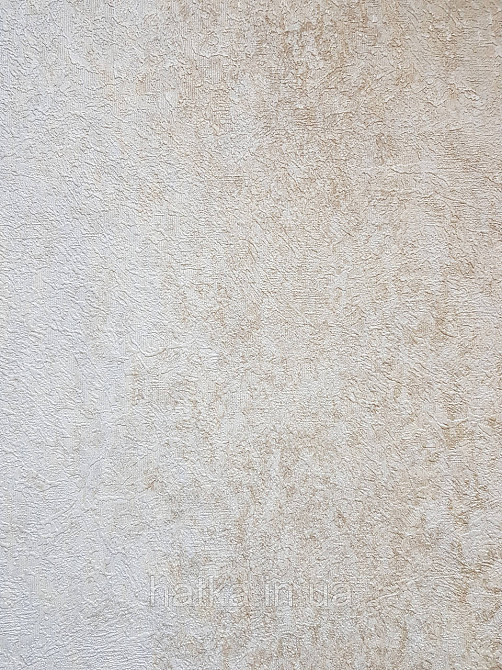 Шпалери вінілові на флізеліні Grandeco Anastasia метрові смуги розмиті під штукатурку пісочні білі срібло Київ - фото 1