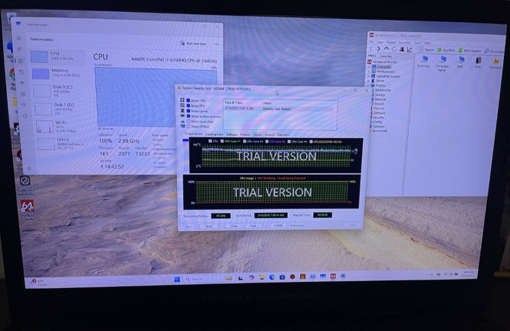Геймерский Ноутбук ASUS ROG Strix GL702VM 17.3