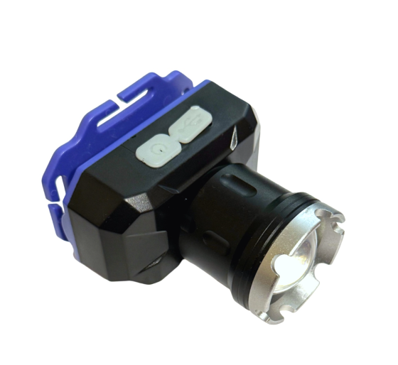 Налобний ліхтар PL-200, акум., ЗУ MicroUsb, зум Дніпро