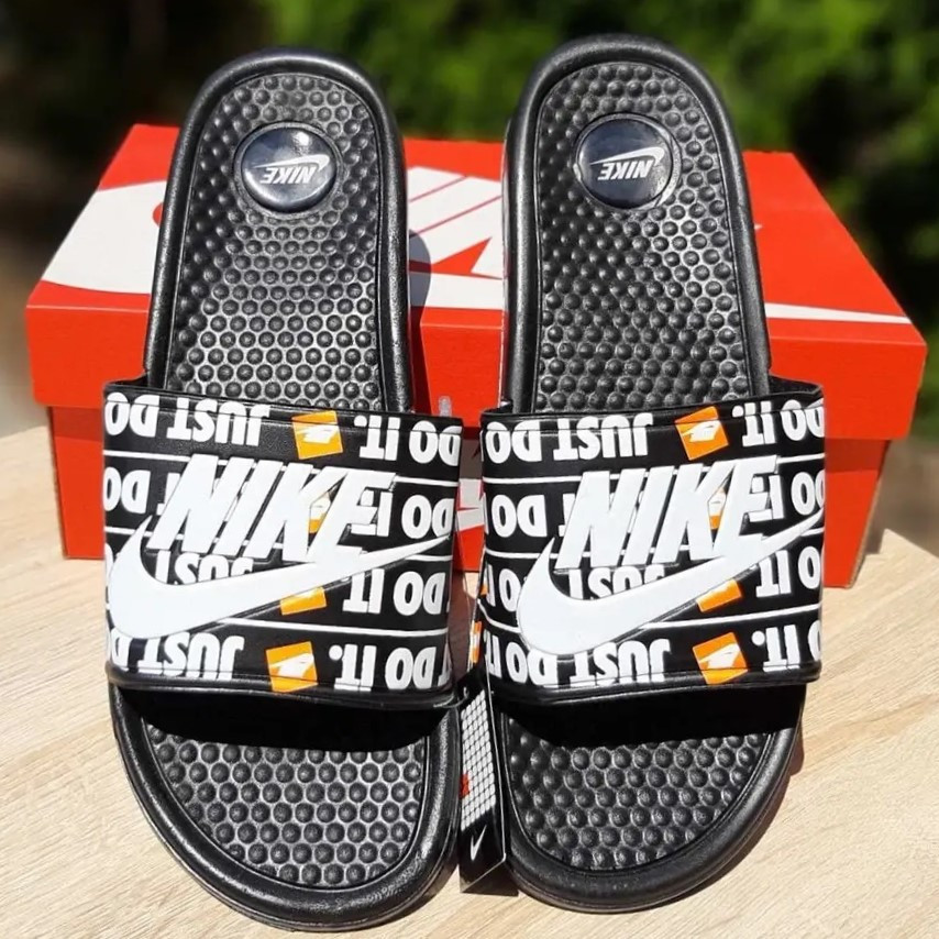 Чорні чоловічі Шльопанці Nike Сланці Білі капці Найк (розміри: 40,41,42,43,44) Дніпро - фото 3