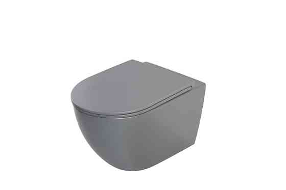 Унітаз підвісний Mixxus Premium ELLIPSE-0308-T3 GRAY 490x360x360mm система змиву TORNADO 3.0 (MP6654) Київ