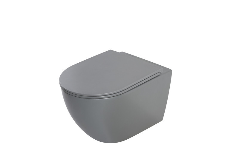 Унітаз підвісний Mixxus Premium ELLIPSE-0308-T3 GRAY 490x360x360mm система змиву TORNADO 3.0 (MP6654) Київ - фото 4