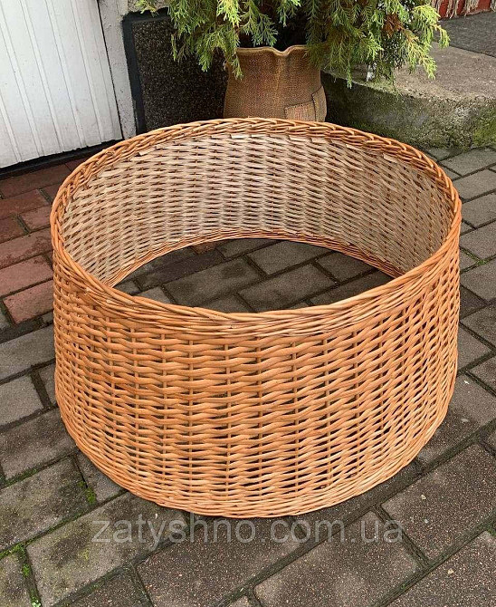 Кошик під ялинку кошик коло для ялинки |плетений кошик підставка для ялинки Київ - фото 1