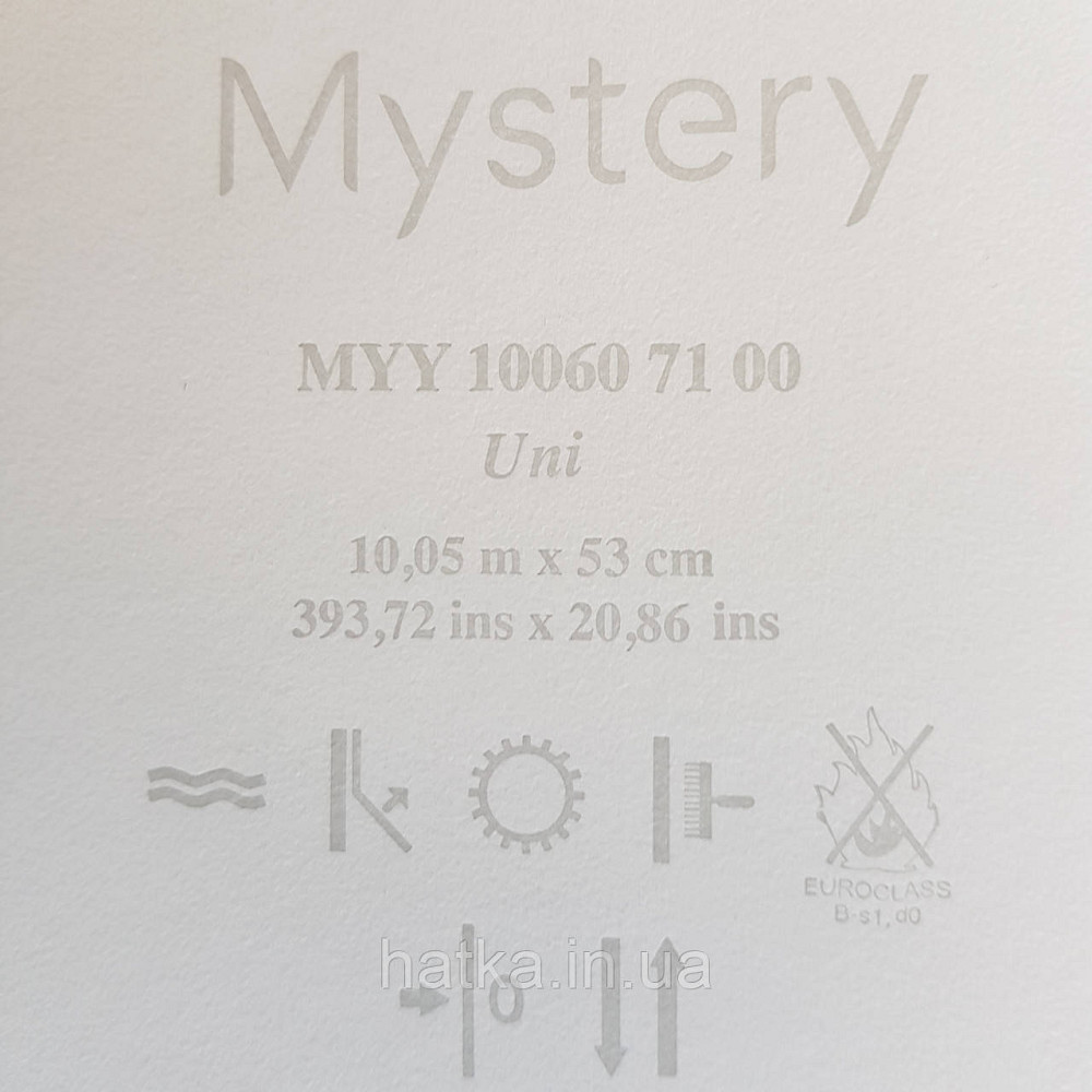 Шпалери вінілові на флізелін Caselio Mystery 0.53х10 м гладкі однотонні салатові Київ - фото 3