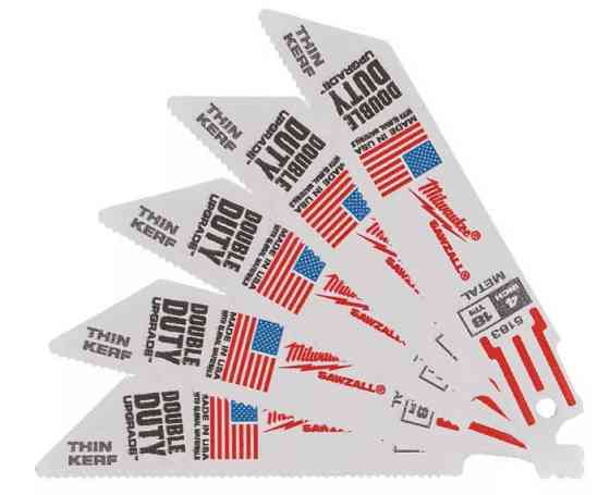 Полотно для шабельних пил THIN KERF MILWAUKEE, 100х1,4мм, (5шт), (метал) Одесса