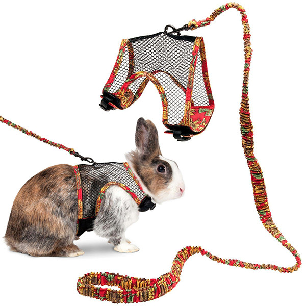 Flamingo Rabbit Harness With Art Joy Leash ФЛАМІНГО АРТ ДЖОЙ шлея та повідець для кролика Київ - фото 1