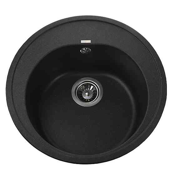 Гранітна мийка Globus Lux MARTIN чорний металікк 510мм-А0001 Київ