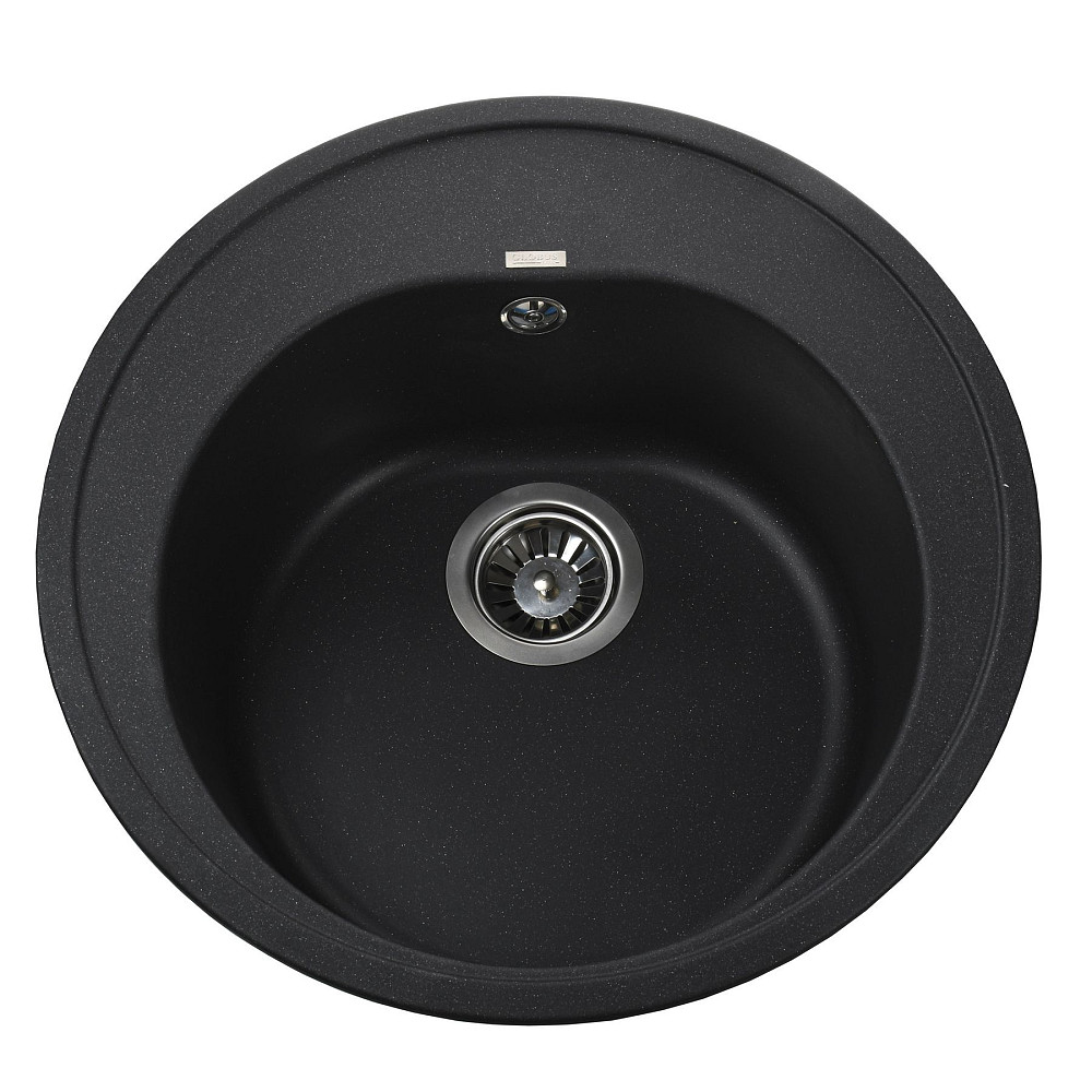 Гранітна мийка Globus Lux MARTIN чорний металікк 510мм-А0001 Тернополь - изображение 1