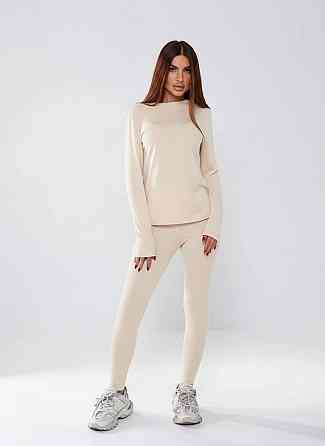 Жіноча повсякденна термобілизна хб джерсі на флісі Молочний, S-M Одеса