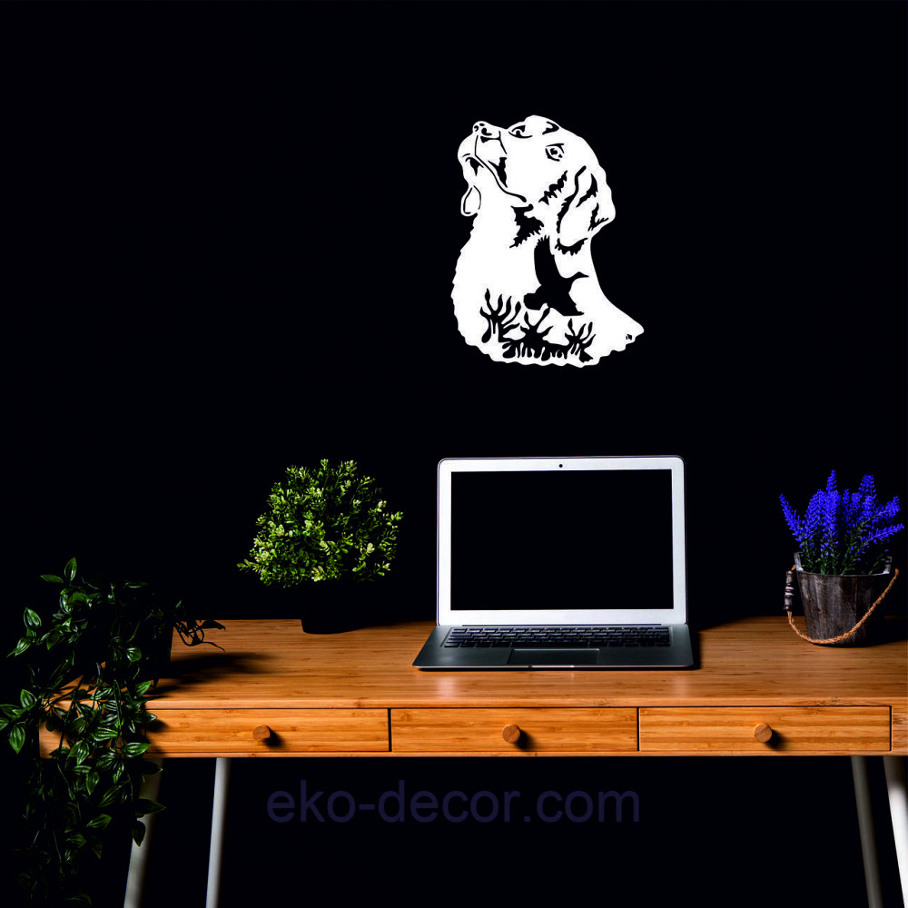 Декоративное настенное 3D Панно «Охота» Декор на стену с объемом 90*68 см, Белый Киев - изображение 4