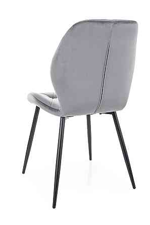 Стілець RICK VELVET чорний каркас/сірий BL.14 Київ