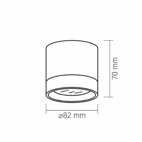 LED Світильник під лампу GX53 накладний білий VL-SPF19A-W Videx Житомир - фото 5