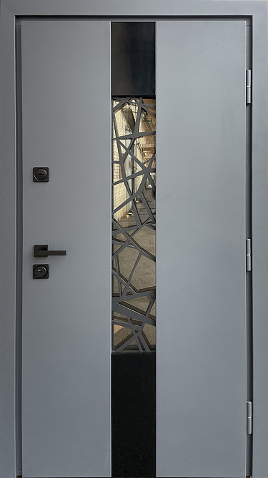 Двері вуличні серія СТРОНГ з ТЕРМОРОЗРИВОМ модель ПЛАЗА 960 Київ - фото 1