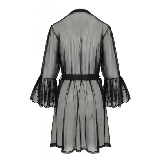 Повітряний пеньюар Passion LOVELIA PEIGNOIR L/XL, black Львів