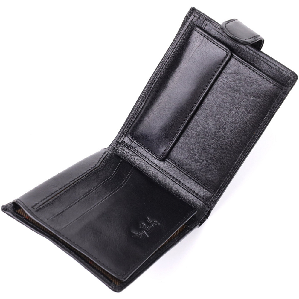 Бумажник мужской из гладкой натуральной кожи Tony Perotti 20853_1 (396A-Q nero) Черный Киев - изображение 7