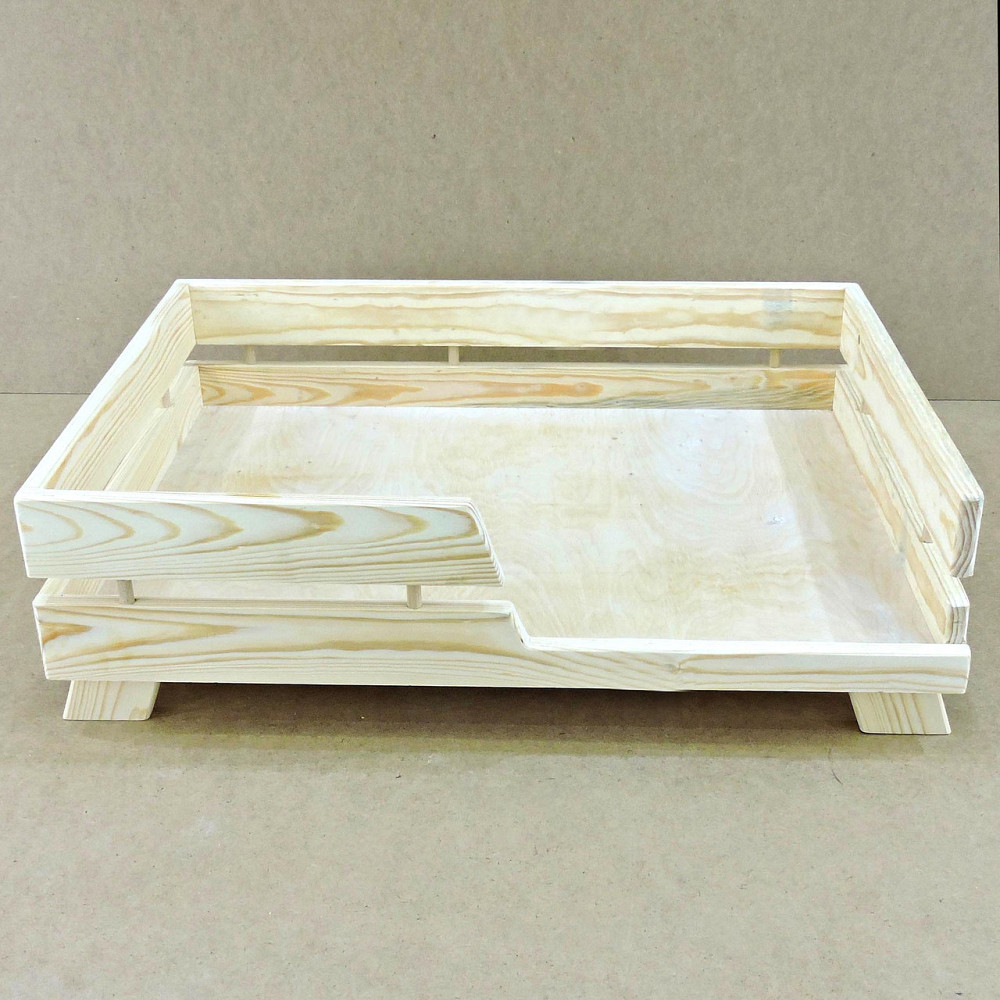 Лежак деревянный для собаки 