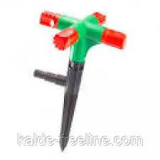 Дождеватель 4-ход + колышек зеленый Харьков - изображение 2