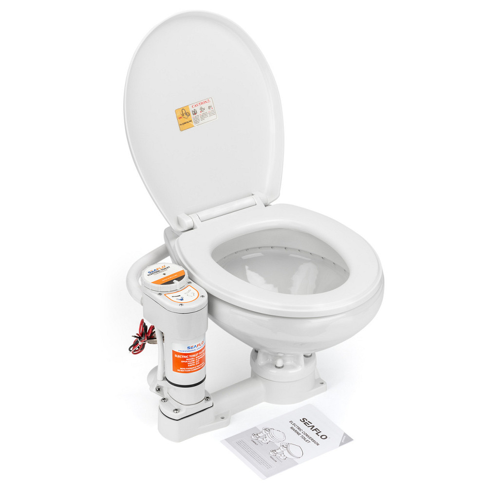 Електричний конверсійний туалет SEAFLO стандартний розмір 12 В SFMTE1-02-R Київ - фото 3