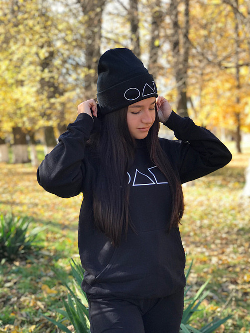 Толстовка\ худи унисекс с логотипом - 