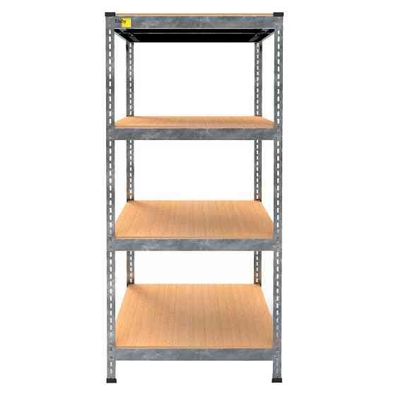 Металлический стеллаж Emby Light Series (размер 1500х900x600мм) 4 полки ДСП до 100кг Оцинкованный Винница