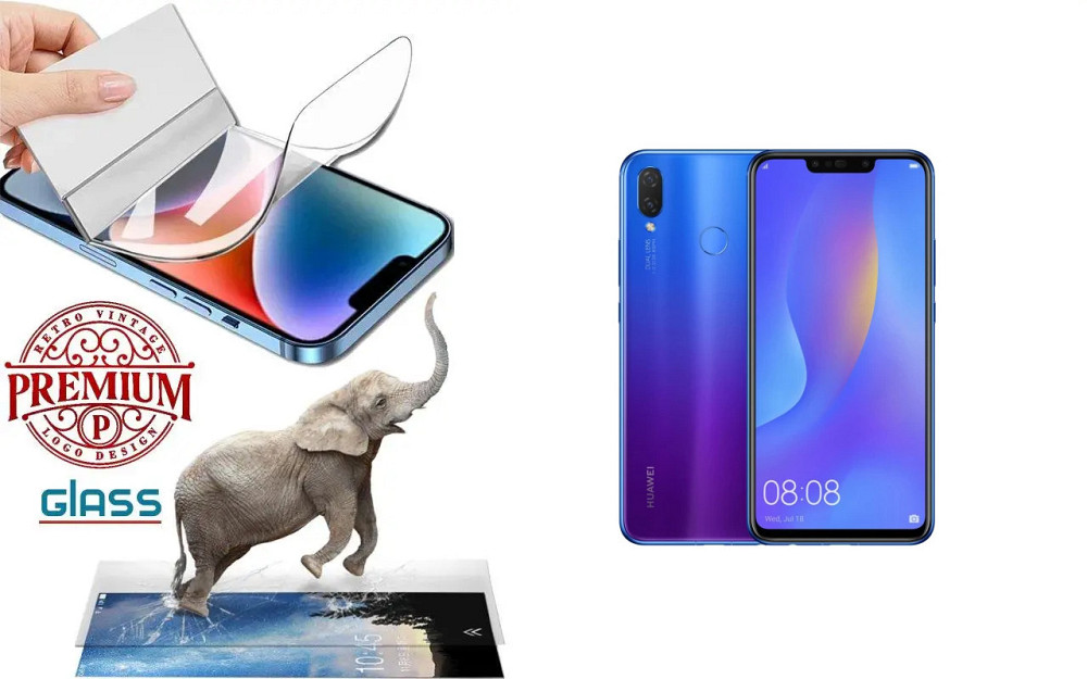 Полиуретановая пленка Huawei P smart Plus, plus 2019, Premium, толщина 0,2 мм Киев - изображение 1