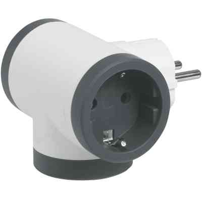 Мережевий розгалужувач LEGRAND ПРЕМІУМ 3х2К+З бокові розетки, колір Білий/Чорний (694520) Вінниця