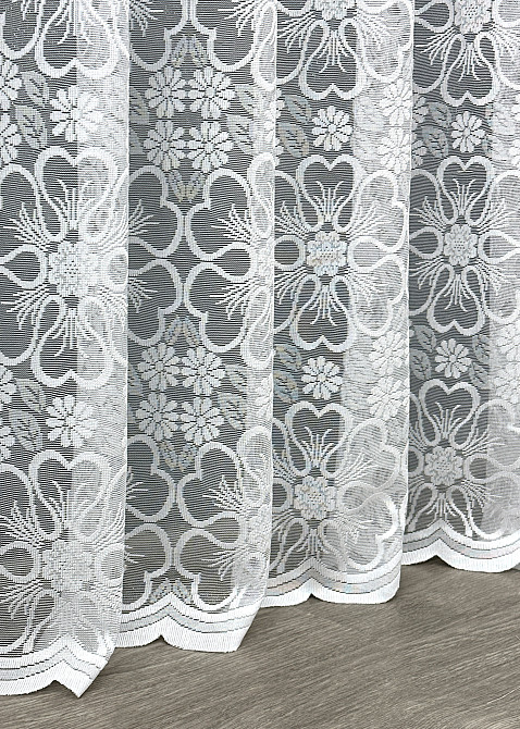Тюль VR-Textil 1607т Жакард Білий 300х270 см (42-0564) Київ - фото 8