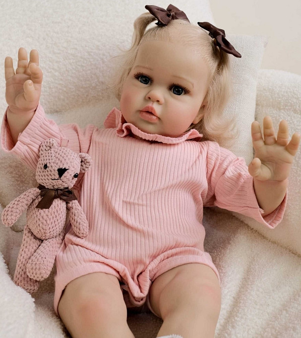 Мягконабивная кукла реборн девочка Ангелина 55 см. Харьков - изображение 2