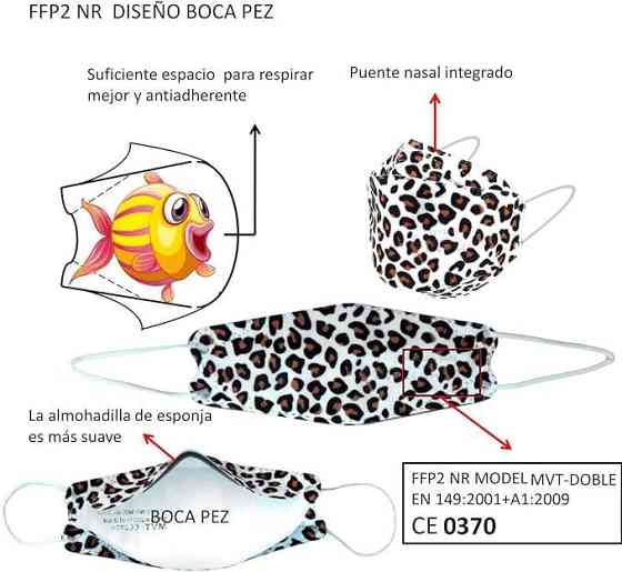 Маски MVT FFP2 10шт Луцьк