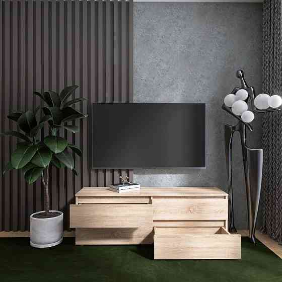 Тумба под телевизор Эверест ЛТВ-1400 Лайт 140х38х49 см Дуб сонома (DTM-4671) Львов