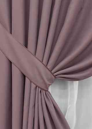 Комплект готових штор VR-Textil Блекаут Midnight № 1679ш Пудровий 200х270 см 2 шт (32-300) Київ