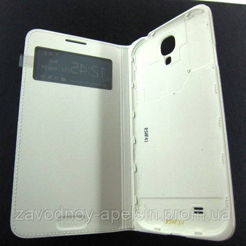 Чохол книга кришка Samsung I9500 I9505 S4 S-View білий Одеса - фото 3