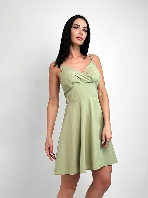 Коктейльне літнє плаття з чашечками "Divine" оптом | Розпродаж моделі Київ - фото 7