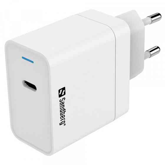 Зарядний пристрій 1хUSB-C 65W PD QC3.0 білий Sandberg (441-48) Киев