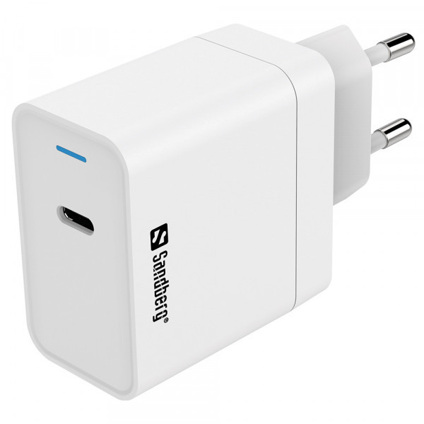 Зарядний пристрій 1хUSB-C 65W PD QC3.0 білий Sandberg (441-48) Київ - фото 1