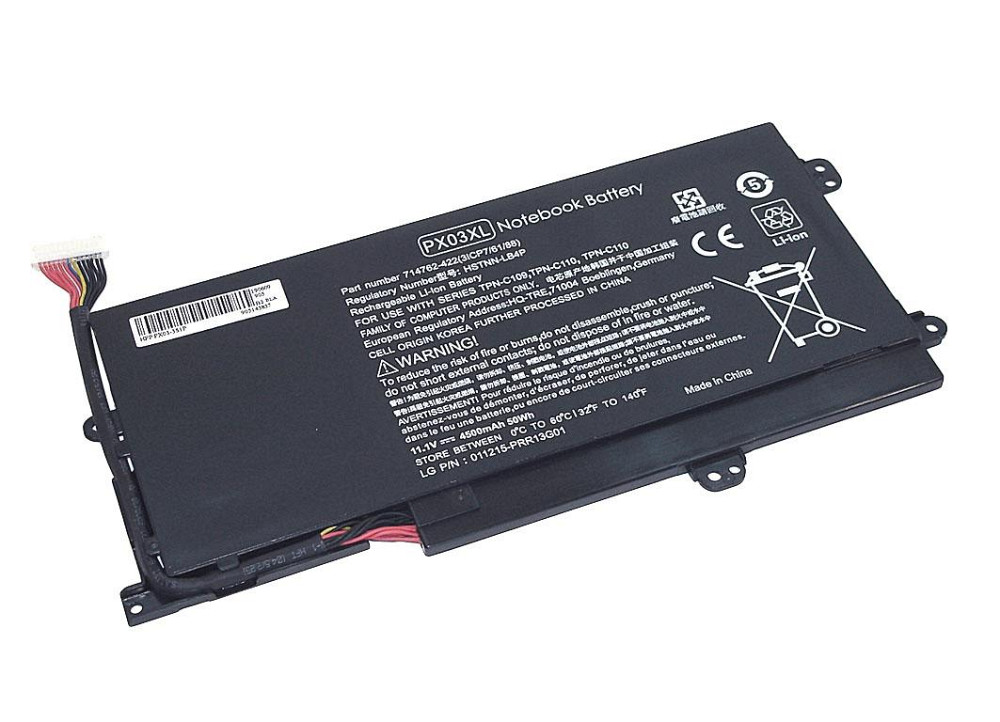Аккумулятор для ноутбука HP PX03XL Envy 14 11.1V Black 4500mAh OEM Вінниця - фото 1