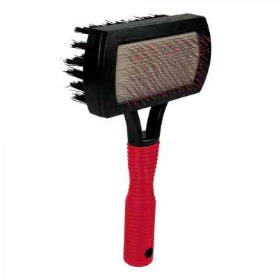 Гребінець для тварин Trixie Щітка-пуходерка двостороння 17х10 см (4011905023069) Вінниця